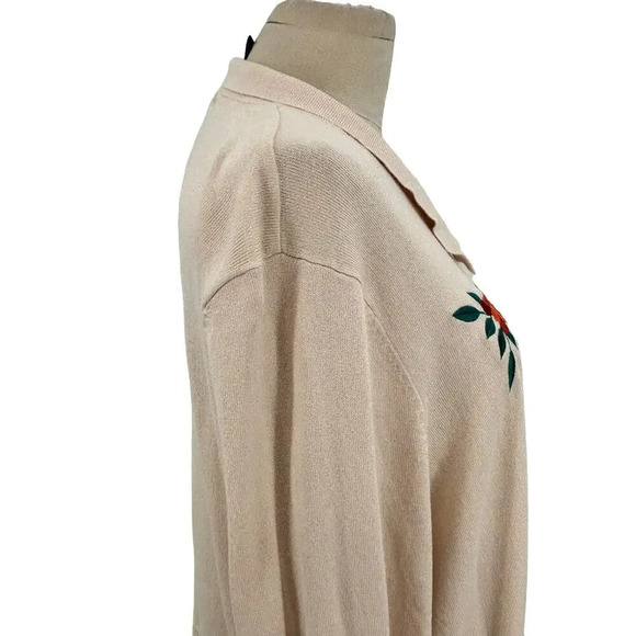 ModCloth x Collectif Blooms of Paradise Cardigan‎ Floral Belted Size US 16 - Picture 8 of 15